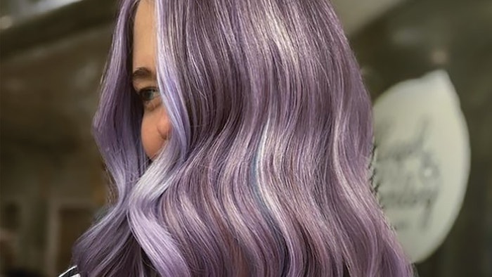 Purple shade hair color